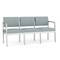 Lesro Ash (Blue) Seat, 3 Seat Sofa, 64.5 W 24.5 L 32 H, Linette Vinyl Seat, Lenox Steel Series LS3101 - alternate 1